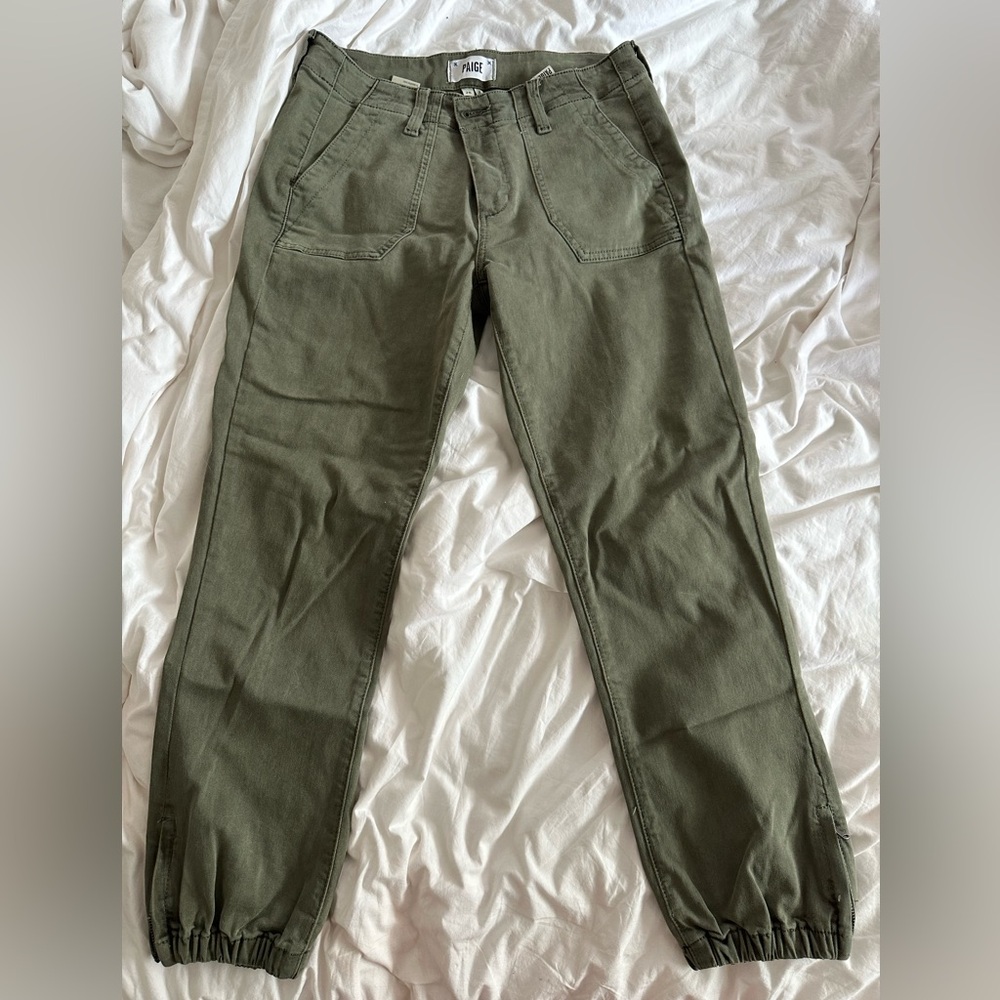 PAIGE Women’s Mayslie Jogger. Size 28. Vintage Ivy Green.